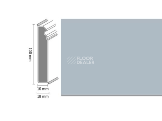 Плинтус Плинтус Dollken Cubu Flex life Hamburg Style 100 1202 Cветло-серый фото 1 | FLOORDEALER